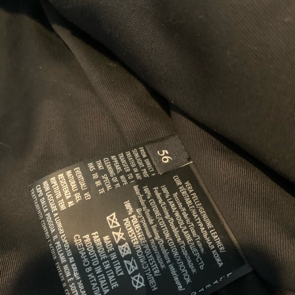 Beautiful Men’s Gucci Leather And Wool Biker Jacket. - Picture 6 of 9